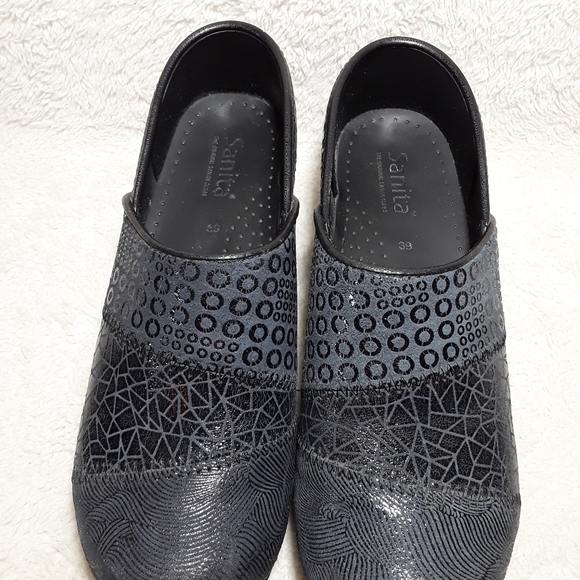 Sanita Annabelle Navy Blue Clogs Size 39 - Picture 4 of 12